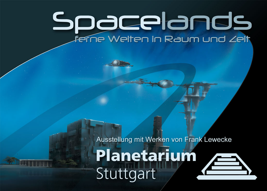 Grafik: Flyer zur Bilderausstellung im Planetarium Stuttgart