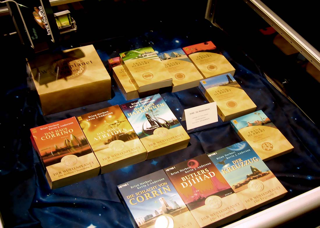 Photo: books and covers on display