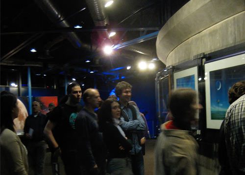 Photo: Opening day. Exhibition Planetarium Stuttgart