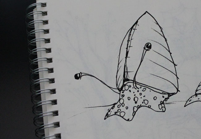 Sketch: alien creature